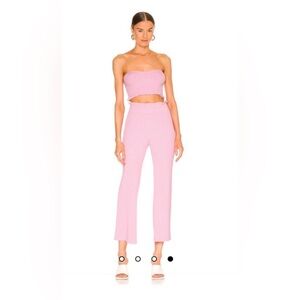 MAJORELLE sweetheart ribbed shirt and pant set Size M